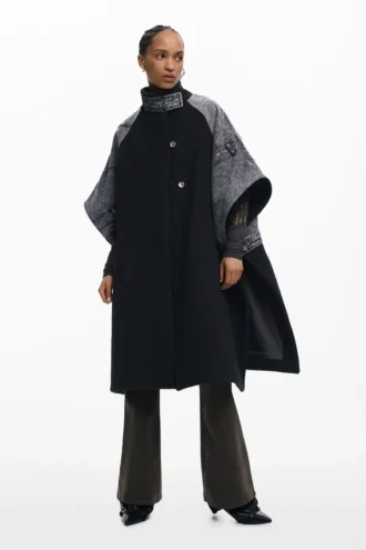 Hybrid-Poncho i denim