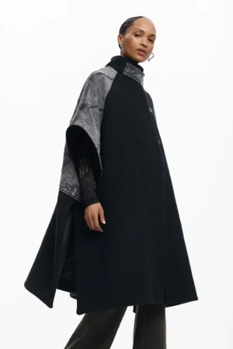 Hybrid-Poncho i denim