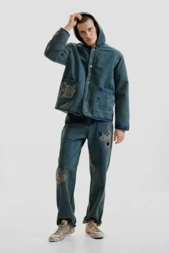 Jeans med Disney™-lappar