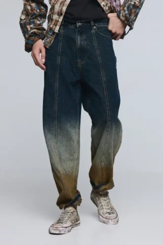 Jeansbyxor med toning