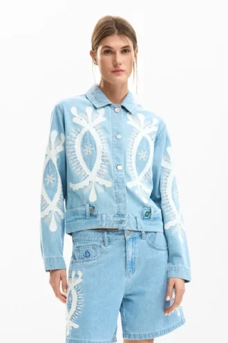 Jeansjackor med broderi