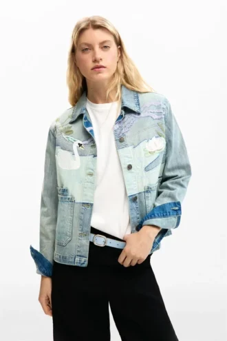 Jeansjackor med lappar