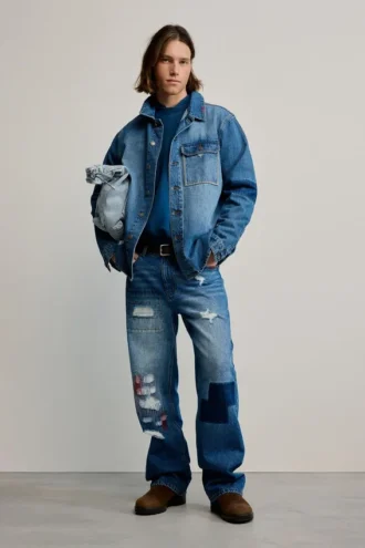 Jeansjackor med lappar