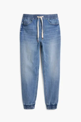 Joggingbyxor i denim