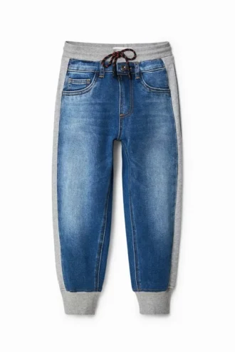 Joggingbyxor i hybriddenim