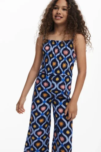 Jumpsuit med rynkad midja
