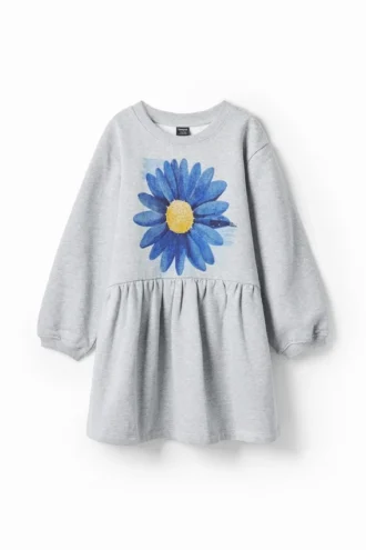 Klänning med blommönster