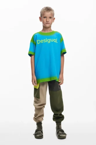 Kortärmad T-shirt med färgövergång