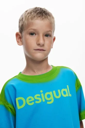 Kortärmad T-shirt med färgövergång