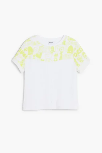 Kortärmad T-shirt med text