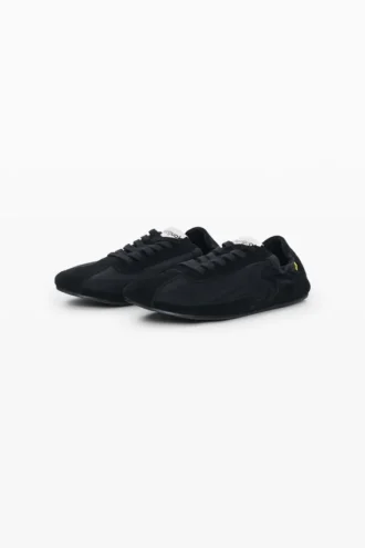 Lädersneakers med logotyp