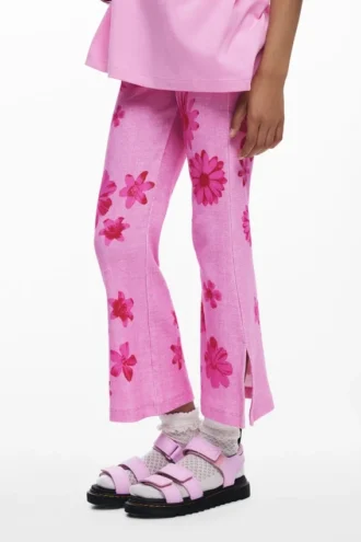 Leggings med blommor