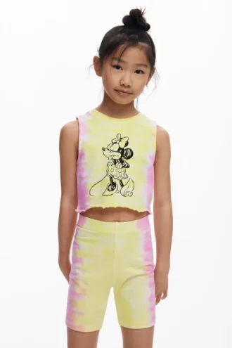 Leggings med tie-dye-mönster