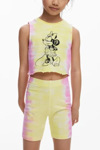Leggings med tie-dye-mönster
