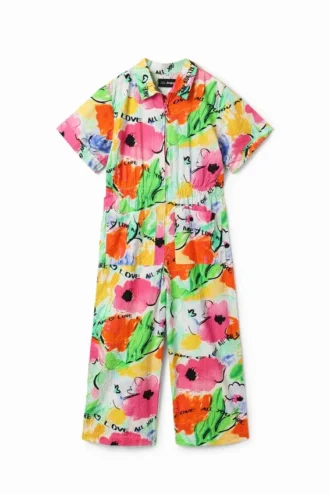 Lång jumpsuit med blommönster