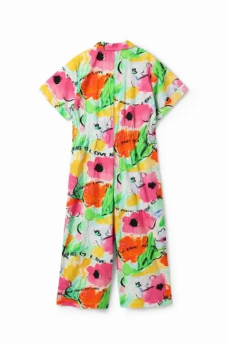 Lång jumpsuit med blommönster
