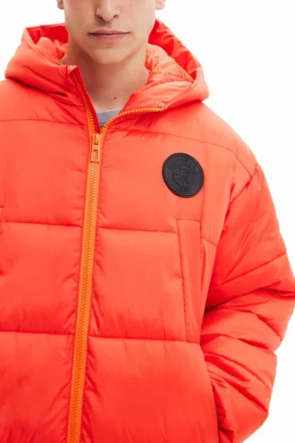 Lång pufferkappor