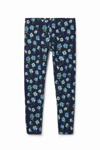 Långa leggings med blommönster