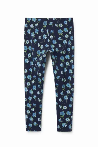 Långa leggings med blommönster