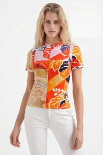 M. Christian Lacroix ribbad T-shirt