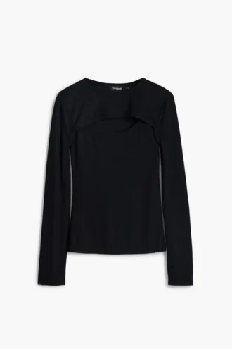 Maitrepierre T-shirt med utskuren halsringning