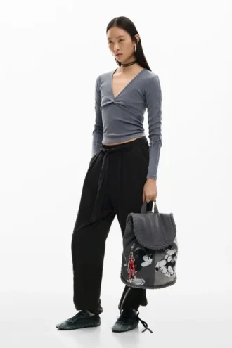 Medium ryggsäck i denim med Mickey Mouse™