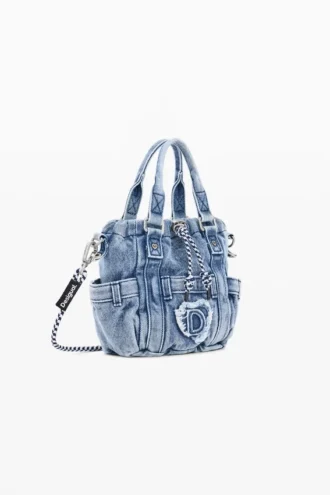 Mini-crossbodyväska i denim