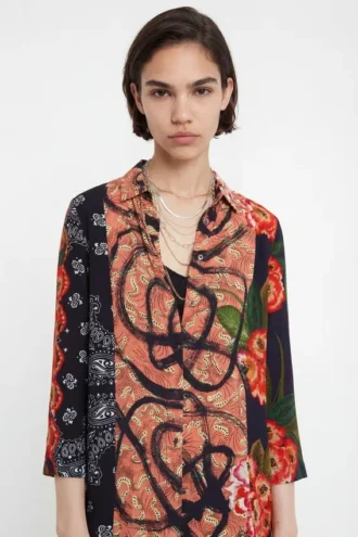 Orientalisk boho-skjorta