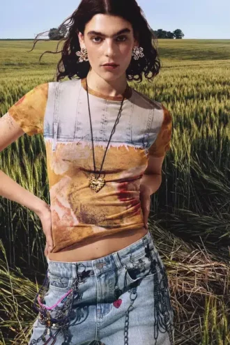 Patchwork-T-shirt