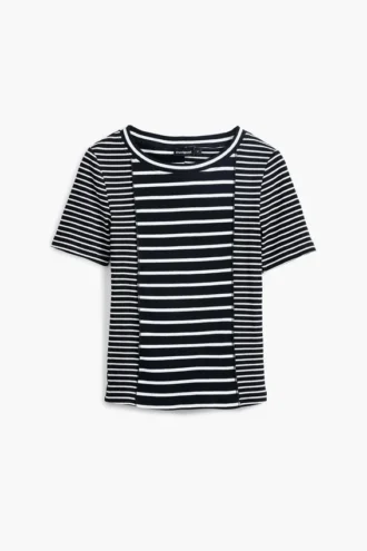 Randig kortärmad T-shirt