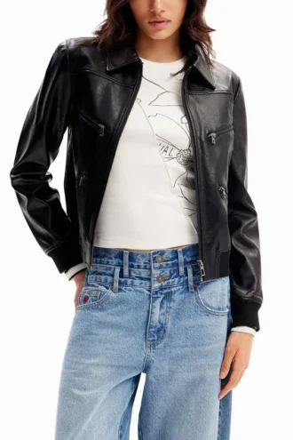 Retro-bikerjackor