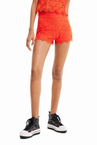 Retro-shorts i spets