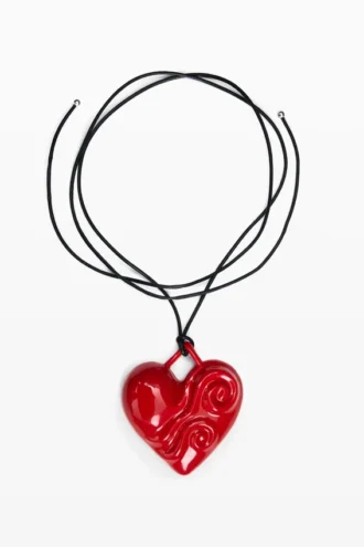 Rött hjärta Zalio-halsband