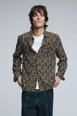 Skjortor för män Jacquard