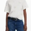 T-shirt med fjärilsmotiv